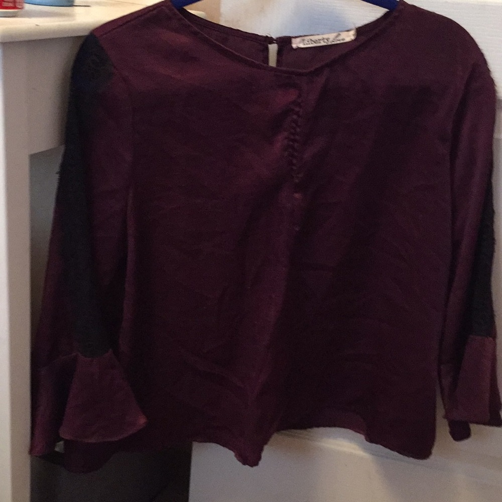 Dark purple goth blouse